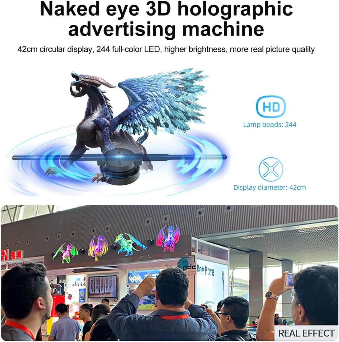 3D Hologram Display Fan